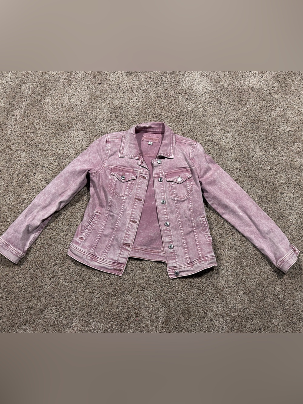 Maurices Pink Washed Denim Jacket for Kids